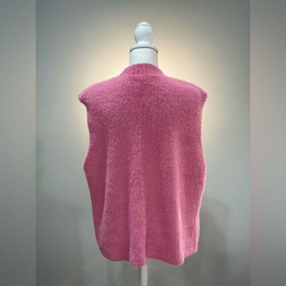 Pink Old Navy Mock Neck Eyelash Sweater Size XL EUC - Picture 2 of 7